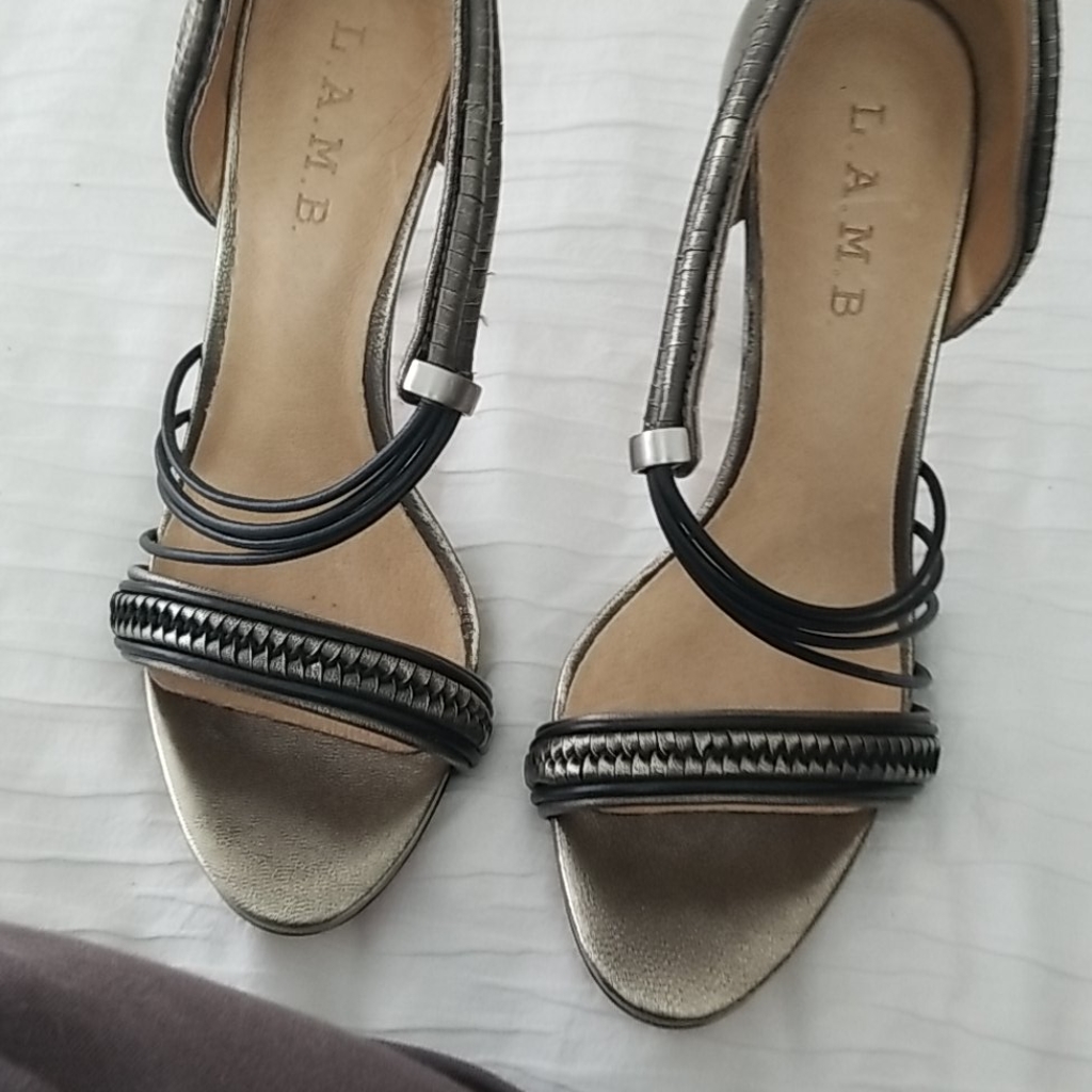 Lamb High Heels Steel And Black